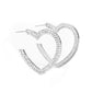 AMORE to love - White Hoop Earring