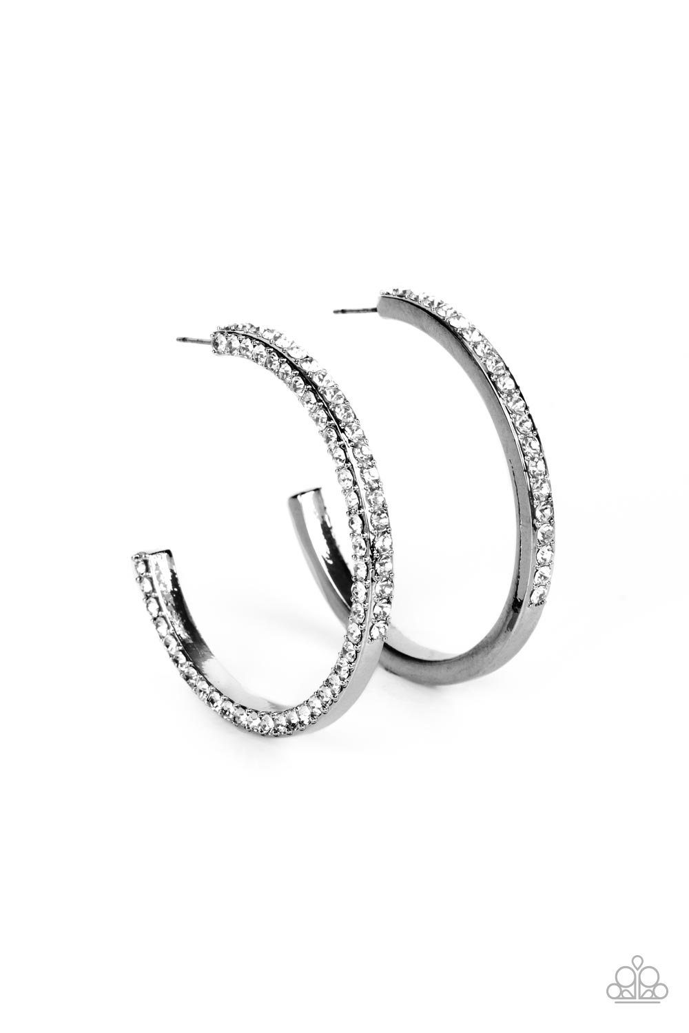 Powerhouse Precision - Black Hoop Earring