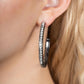 Powerhouse Precision - Black Hoop Earring