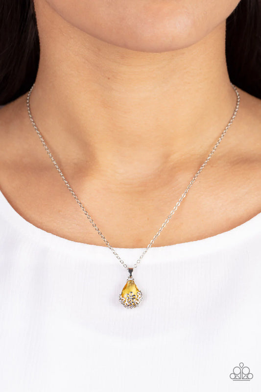 Flower Patch Fabulous - Yellow Necklace