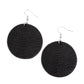 Leathery Loungewear - Black Earring