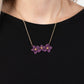 Petunia Picnic - Purple Necklace