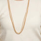 Undauntingly Urban - Gold Necklace