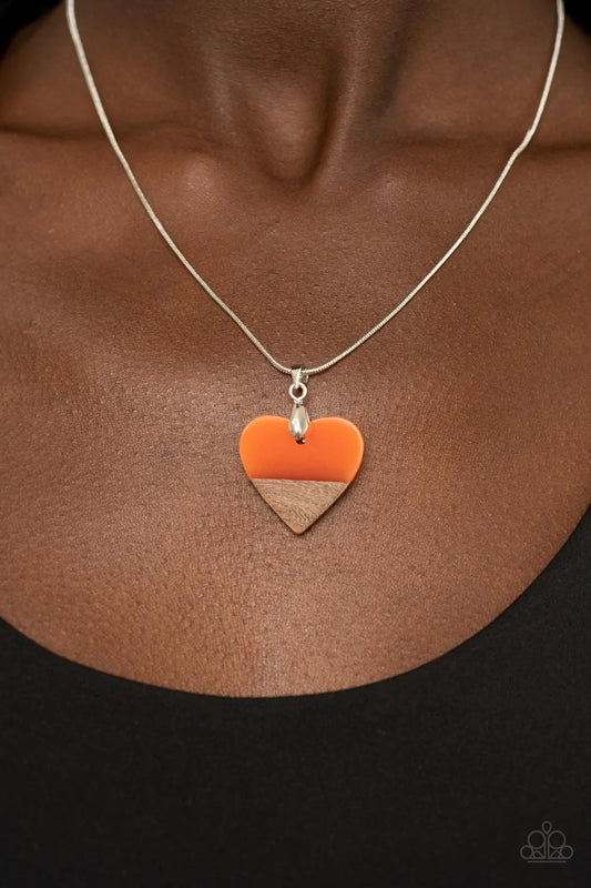 You Complete Me - Orange Necklace