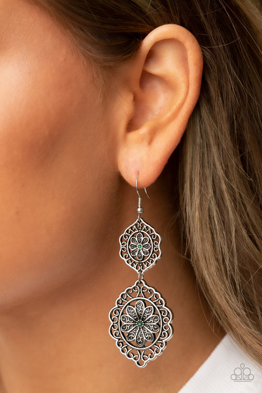 Floral Favorite - Green Earring