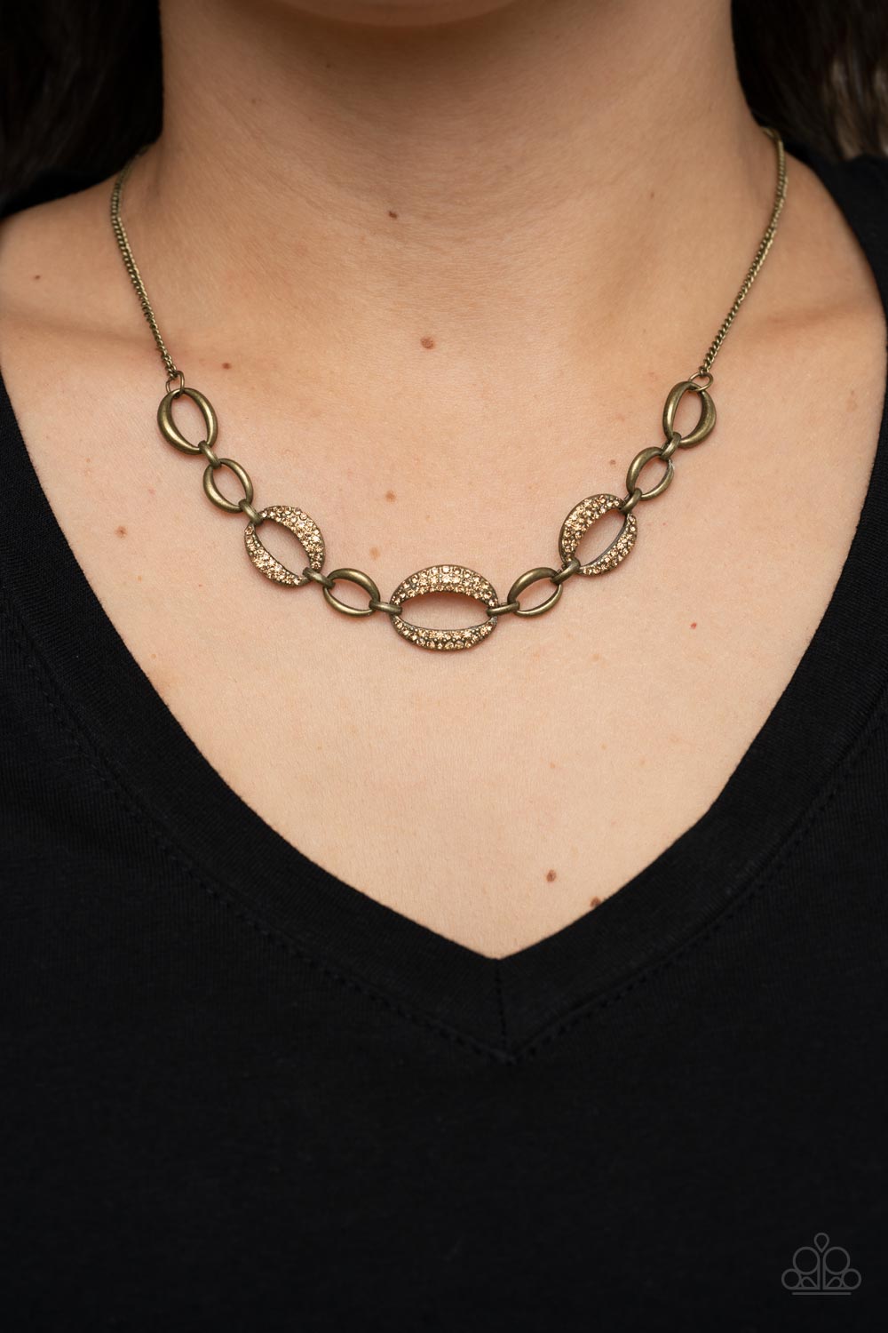 The Only Game in Town - Brass Necklace