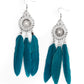 Pretty in PLUMES - Blue Earring