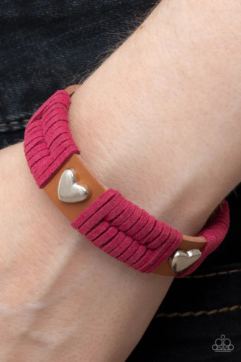 Lusting for Wanderlust - Pink Urban Bracelet