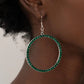 Head-Turning Halo - Green Earring
