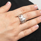 All FLUTTERED Up - White Ring