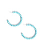 Rural Retrograde - Blue Hoop Earring