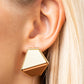 Generically Geometric - Brown Post Earring