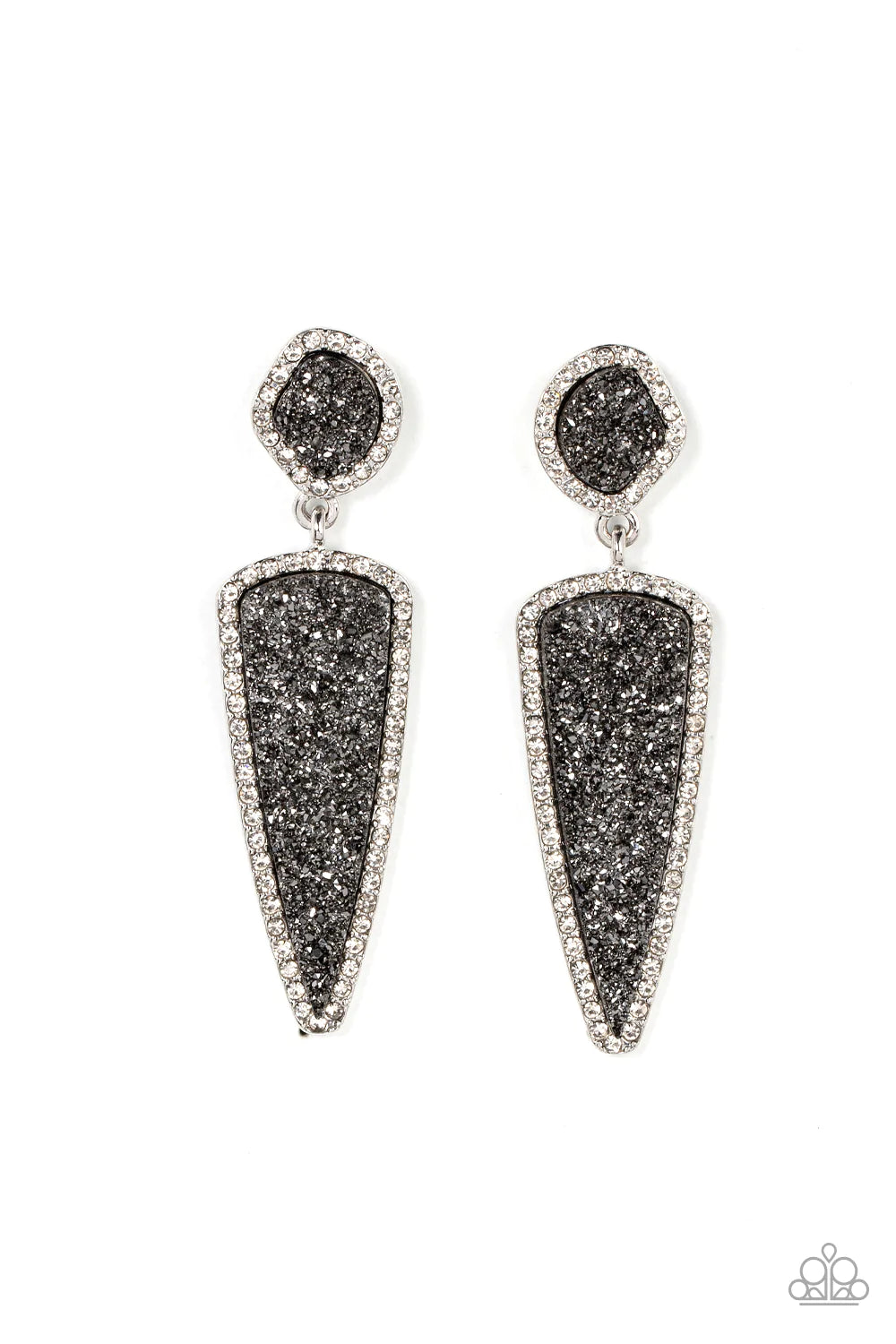 Druzy Desire - Silver Post Earring