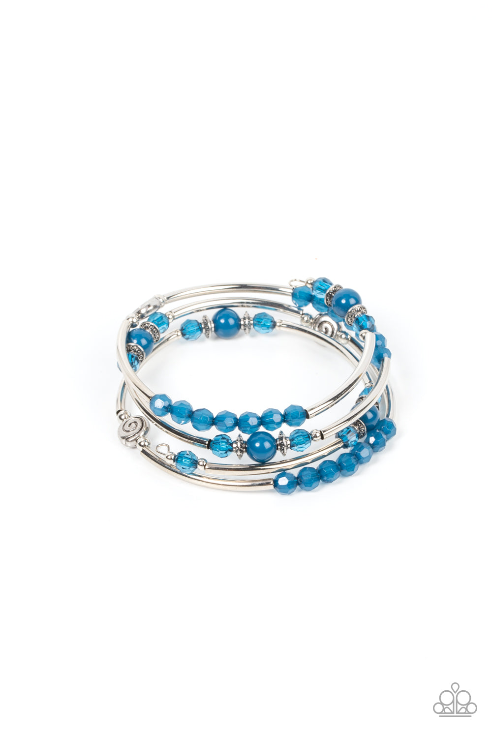 Whimsically Whirly - Blue Bracelet