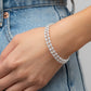 Regal Wraparound - White Bracelet
