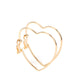 Harmonious Hearts - Gold Clip-On Earring