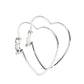 Harmonious Hearts - Silver Clip-On Earring