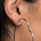 Harmonious Hearts - Silver Clip-On Earring