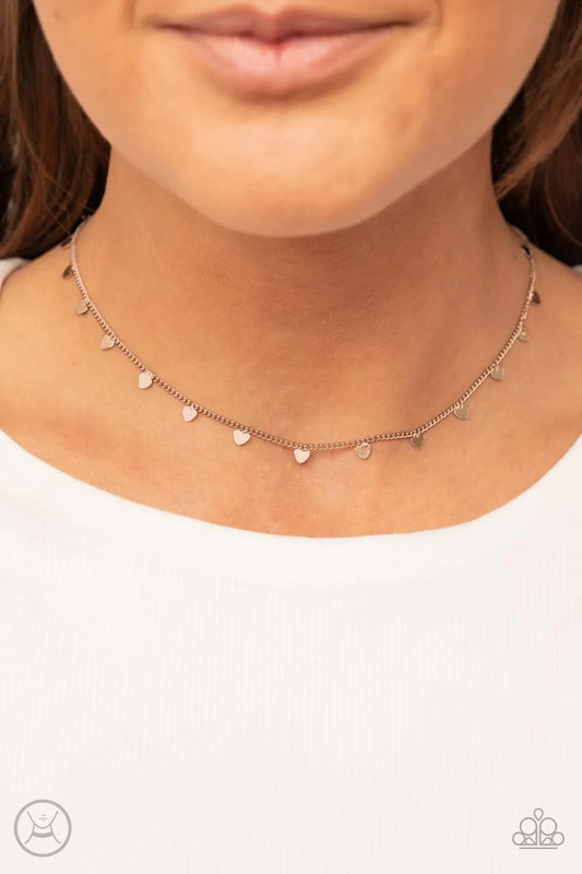 Cupid's Cutest Valentine - Rose Gold Choker Necklace