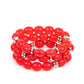 Coastal Coastin' - Red Bracelet