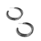 CONTOUR de Force - Black Hoop Earring