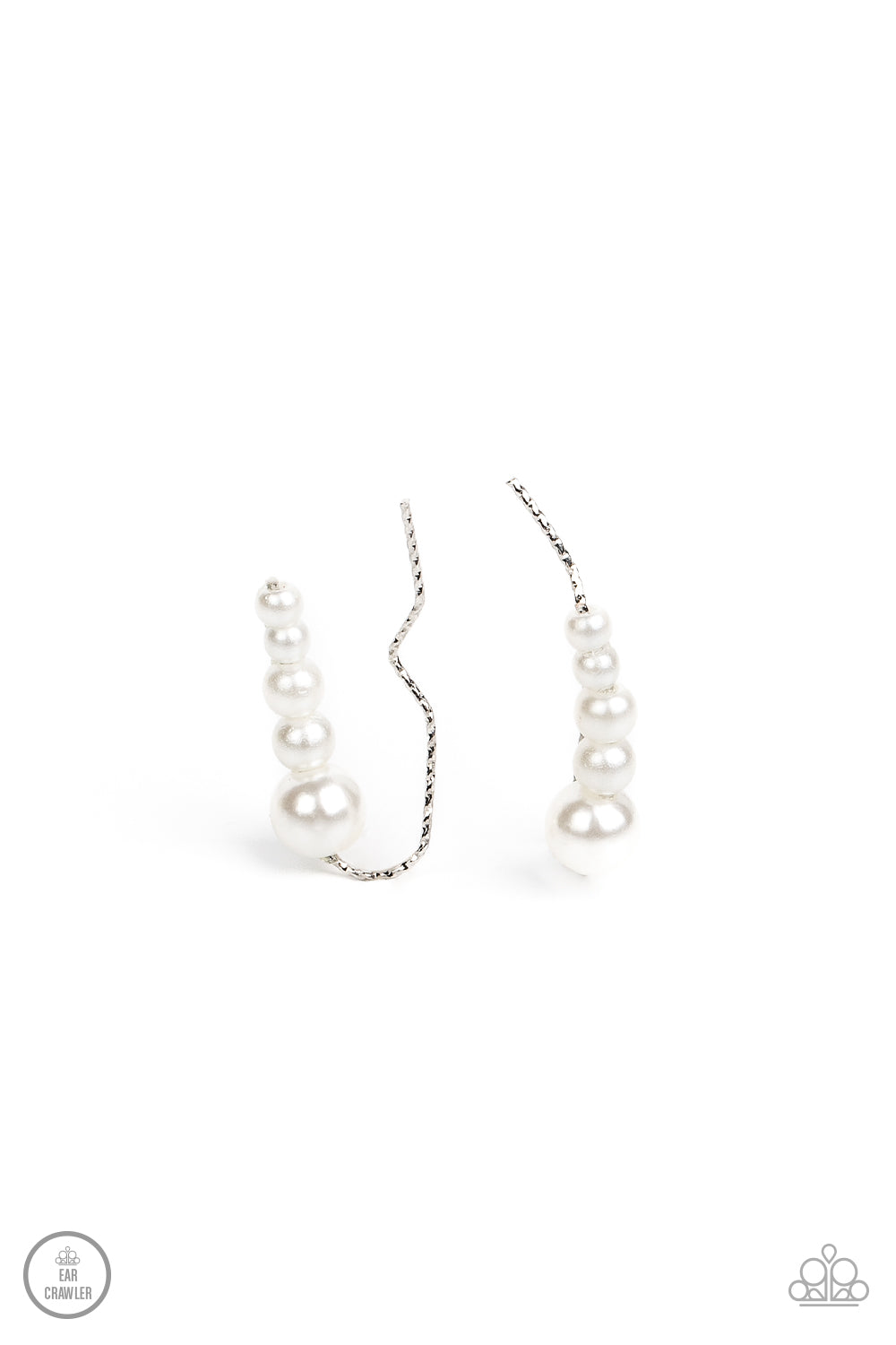 Dropping into Divine - White Ear Crawler Earring