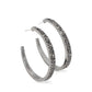 Tick, Tick, Boom! - Black Hoop Earring