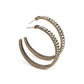 Tick, Tick, Boom! - Brass Hoop Earring