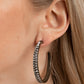 Tick, Tick, Boom! - Brass Hoop Earring