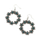 Floral Halos - Blue Earring
