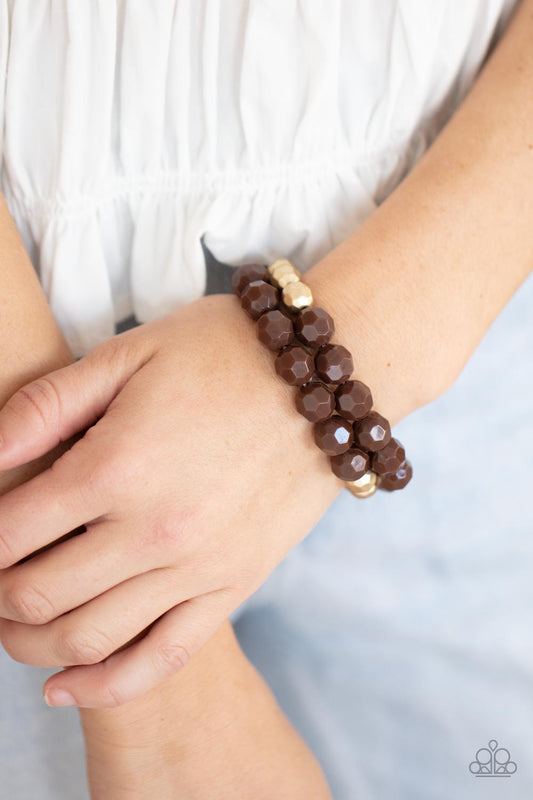 Grecian Glamour - Brown Bracelet