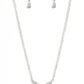 Baroque Butterfly - White Necklace