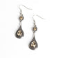 Dazzling Droplets - Brown Earring