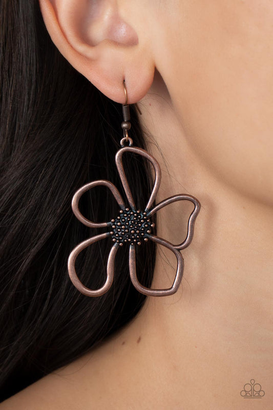 Wildflower Walkway - Copper Earring