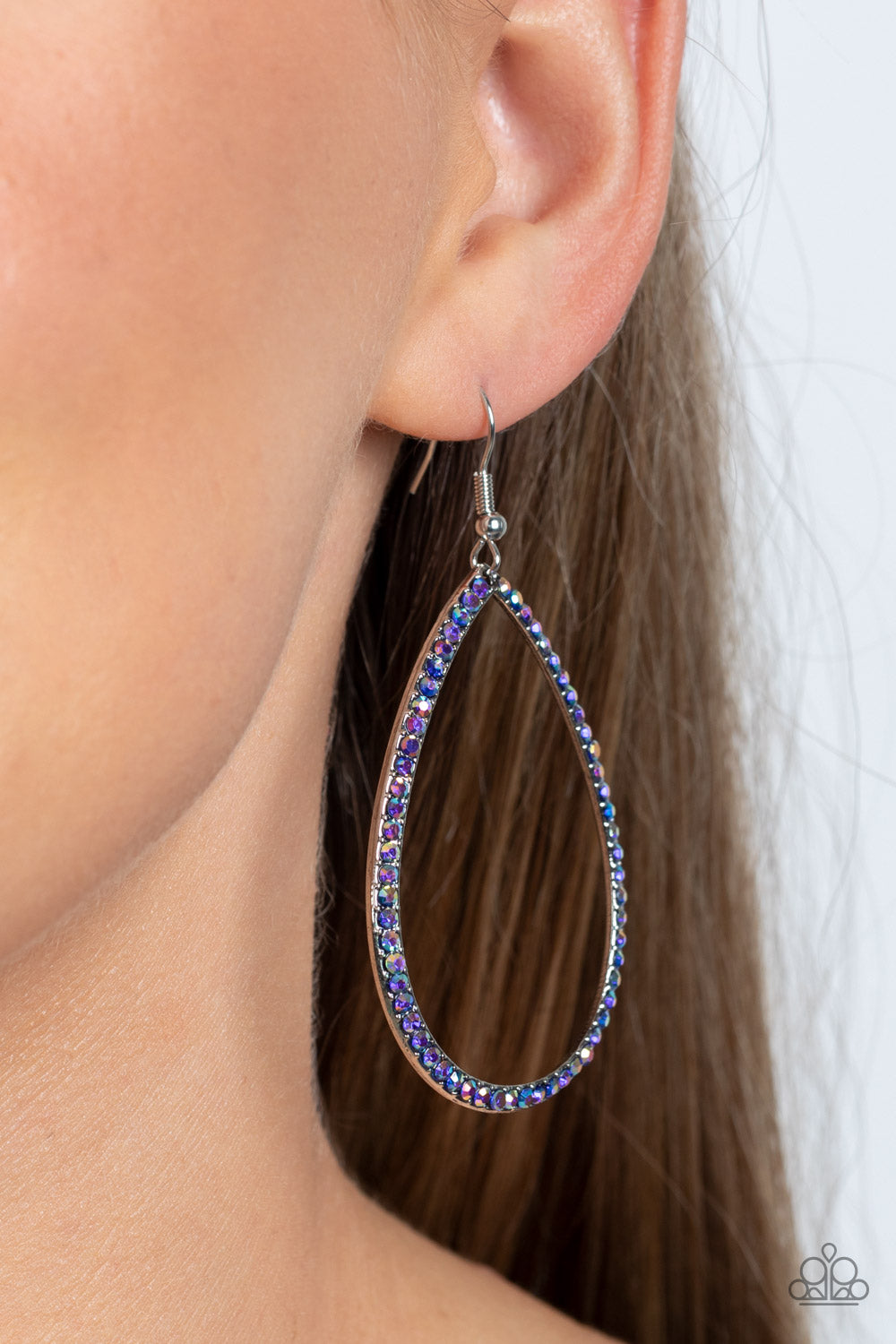 Black Tie Optional - Blue Earring