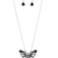 Badlands Butterfly - Black Necklace