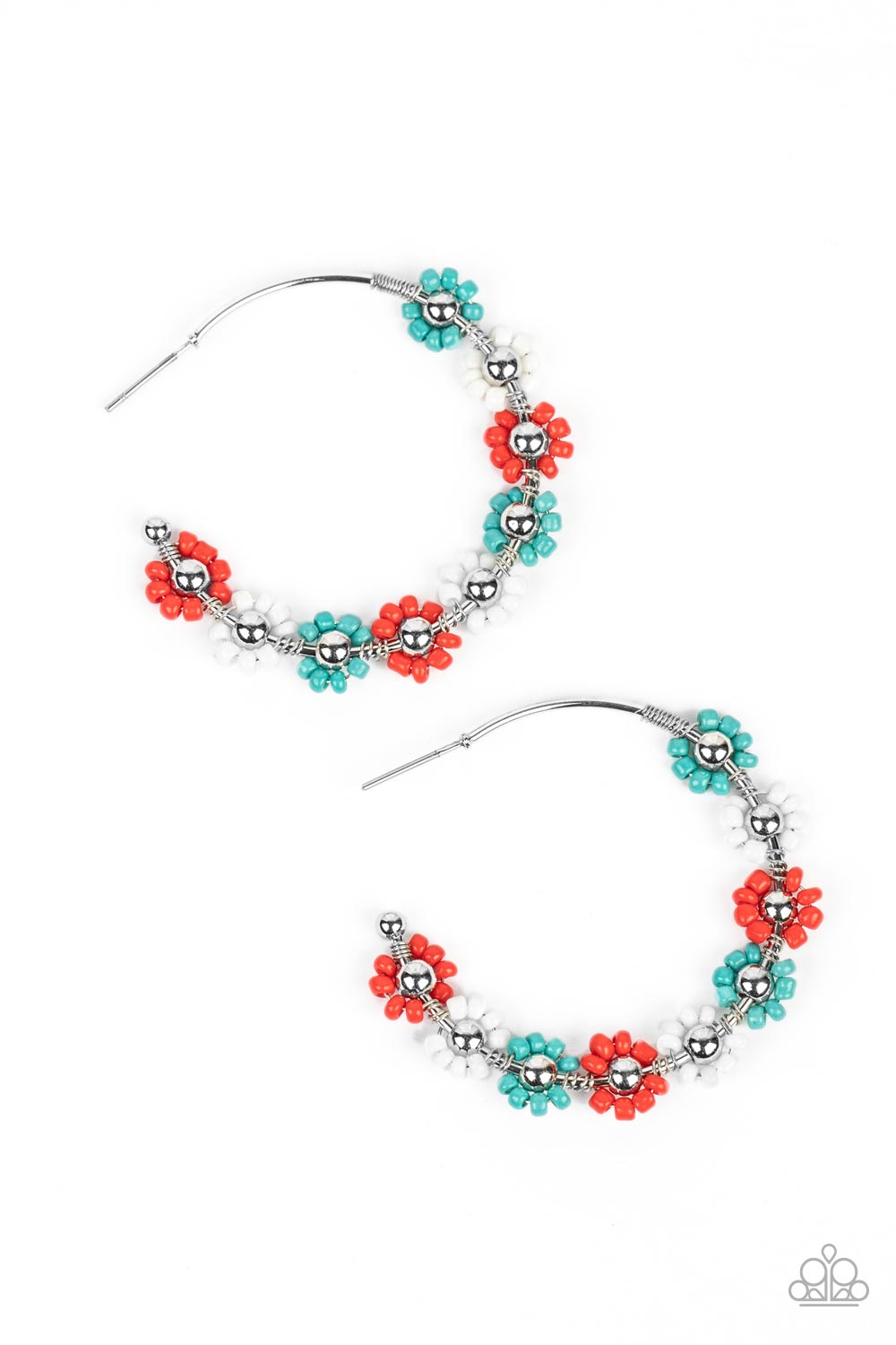 Growth Spurt - Red Hoop Earring