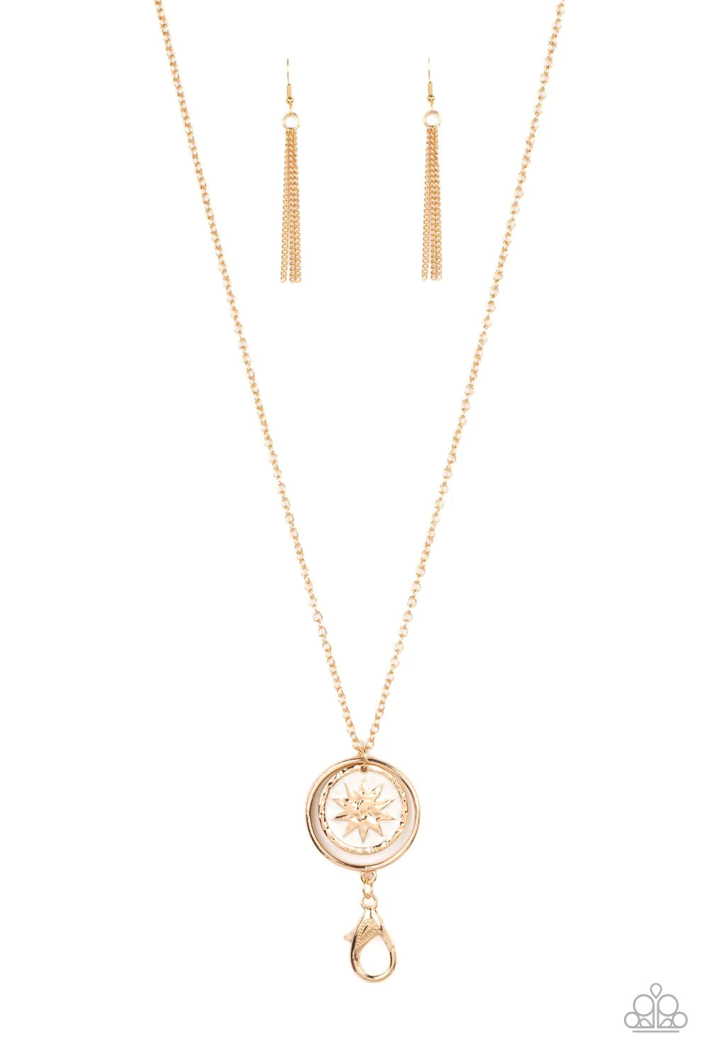 Cretian Crest - Gold Lanyard Necklace