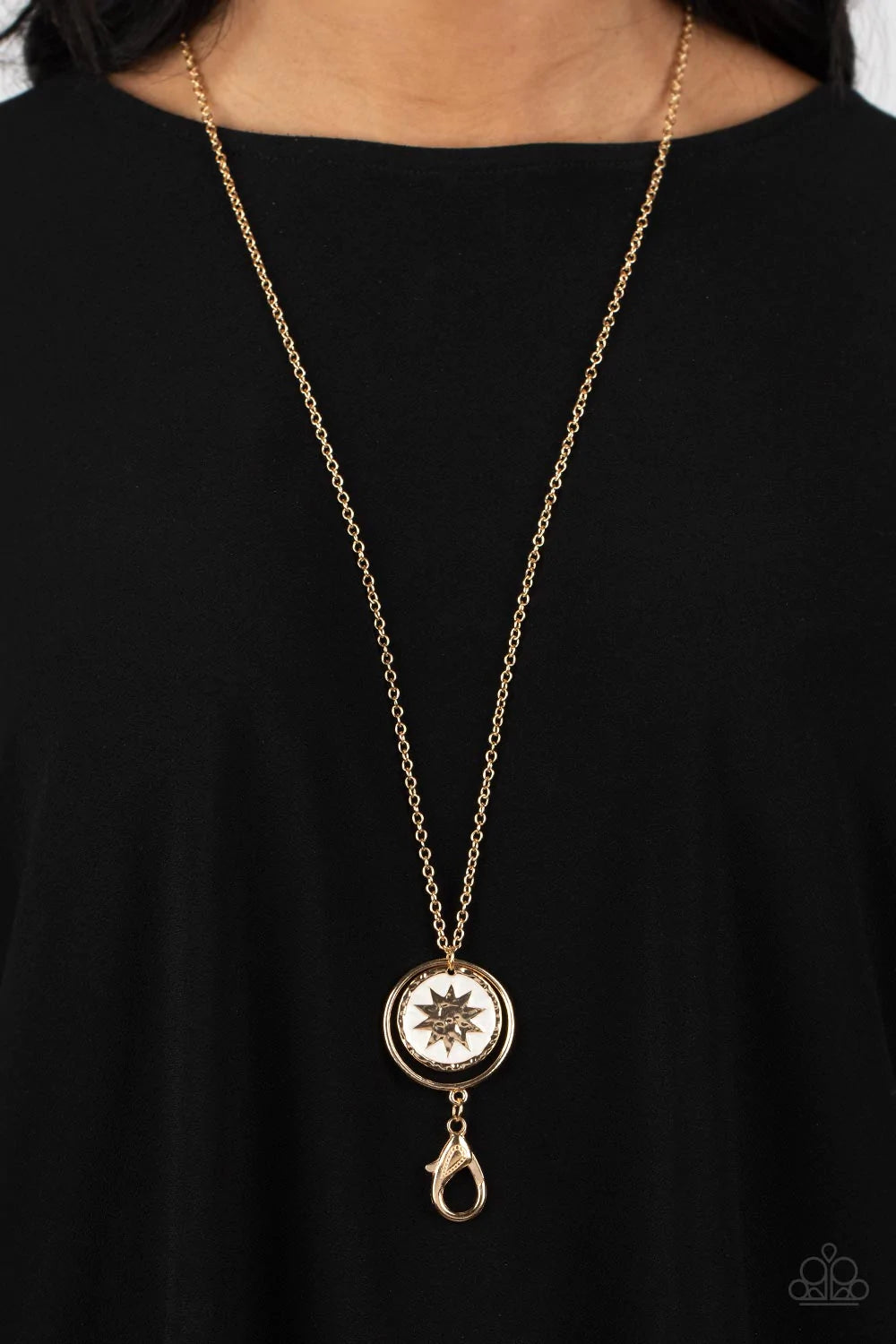 Cretian Crest - Gold Lanyard Necklace