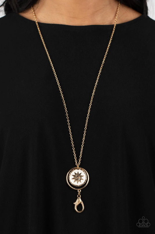 Cretian Crest - Gold Lanyard Necklace