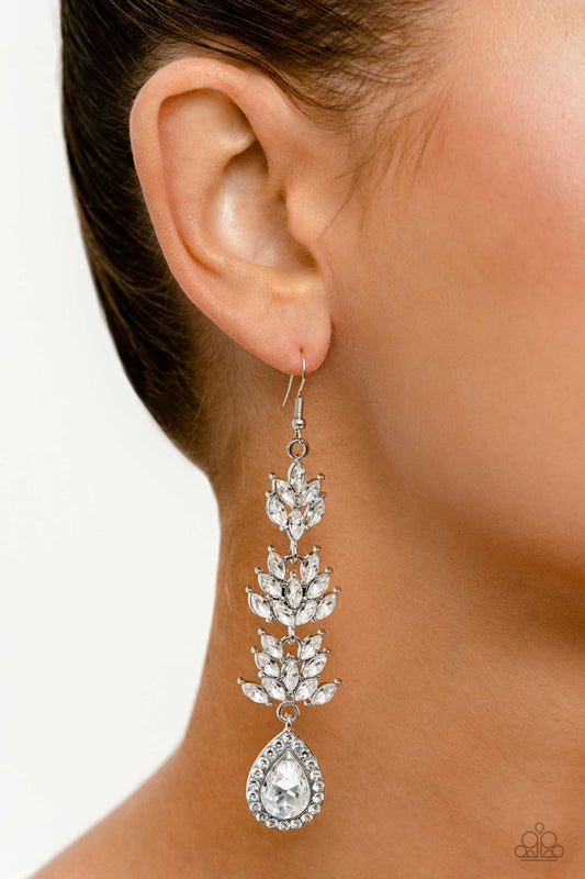 Water Lily Whimsy - White Earring (Life Of The Party Feb. 2023)