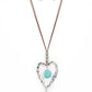 Santa Fe Sweetheart - Blue Lanyard Necklace