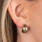 Burnished Beauty - Brass Hoop Earring