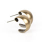 Burnished Beauty - Brass Hoop Earring