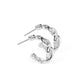 Infinite Incandescence - Silver Hoop Earring