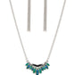 Flash of Fringe - Green Necklace