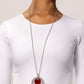 Cats Eye Couture - Red Necklace