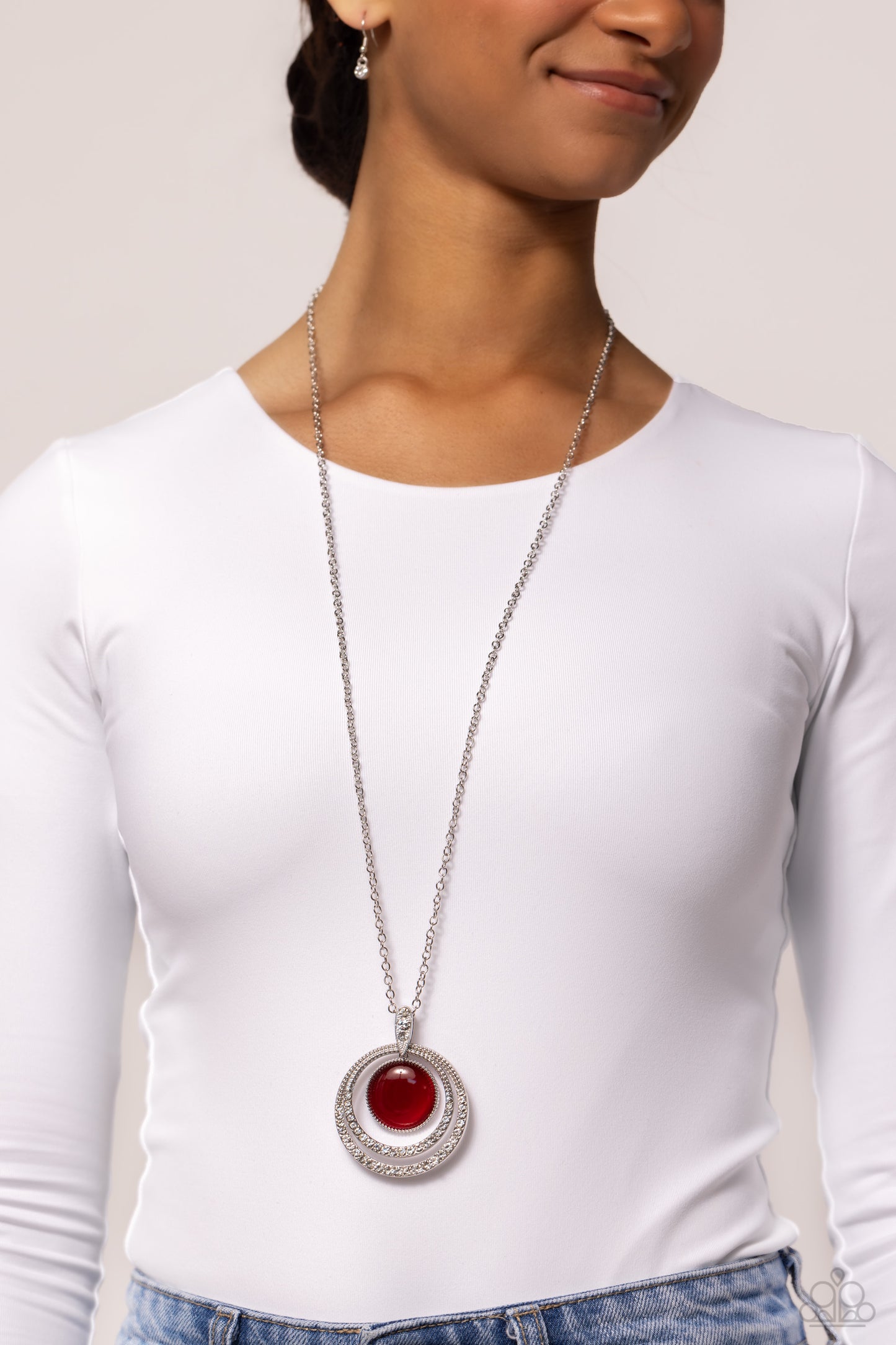 Cats Eye Couture - Red Necklace