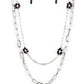 Bold Buds - Black Necklace
