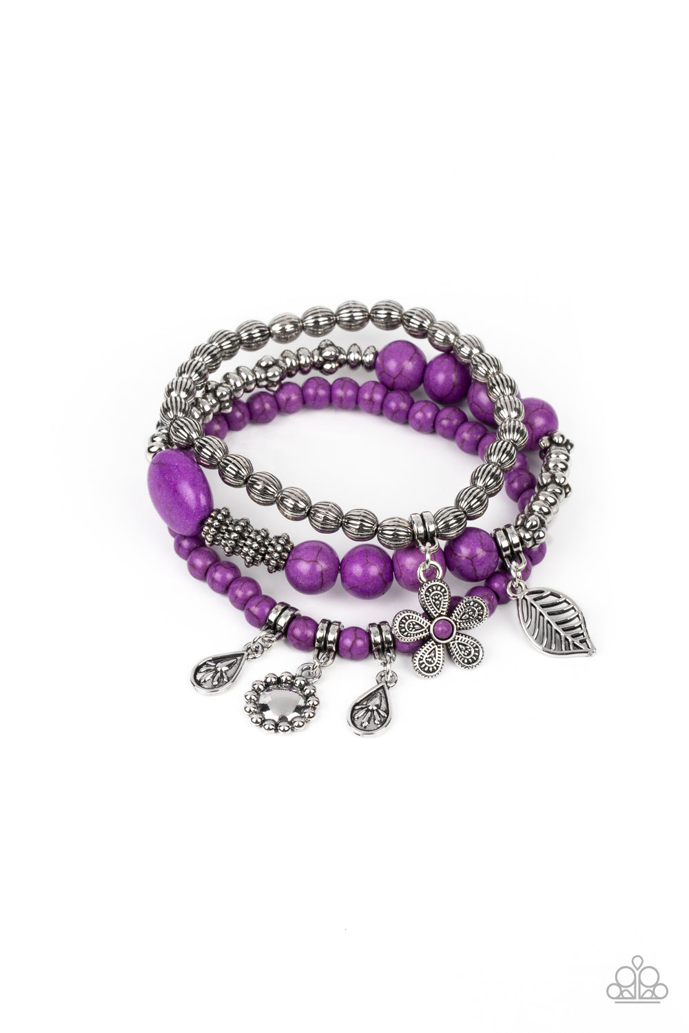 Individual Inflorescence - Purple Bracelet